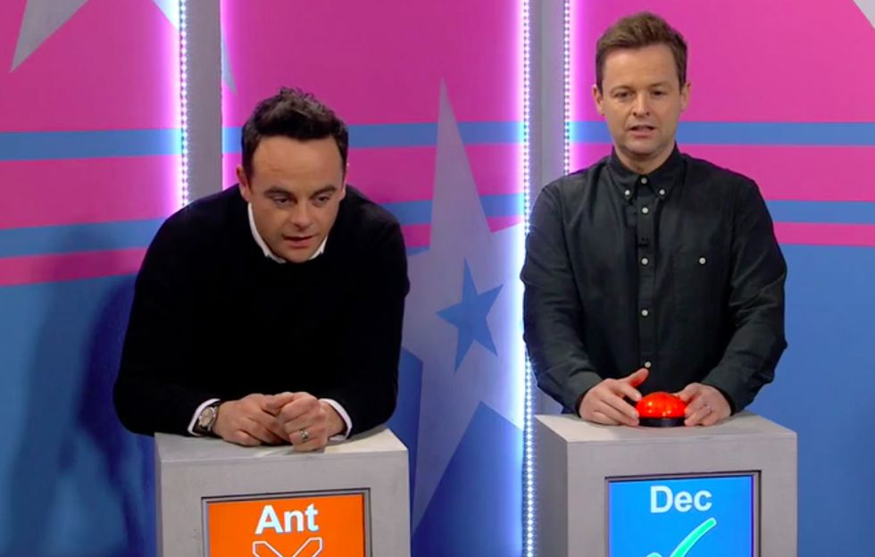 Ant & Dec on Britain's Got More Talent