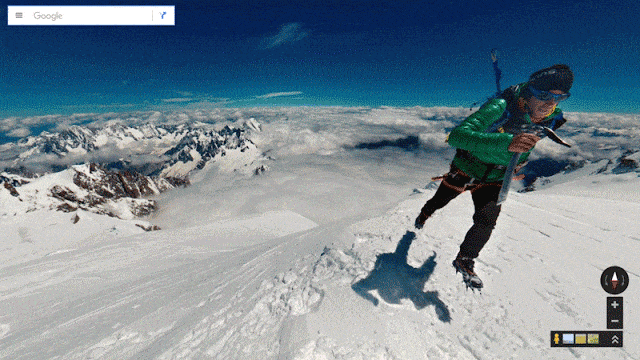 Google Street View Mont Blanc