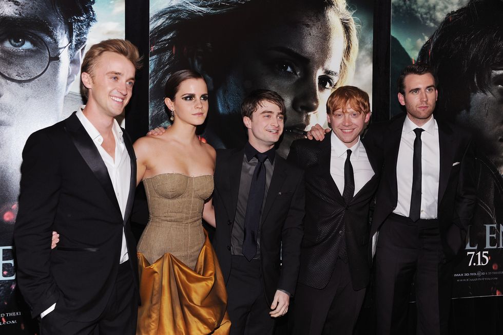 Emma Watson and her Harry Potter co-stars