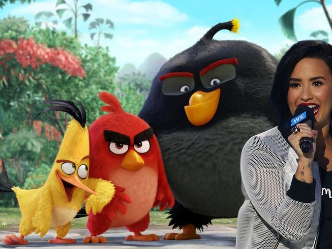 Demi Lovato has recorded a classic hit for the Angry Birds movie