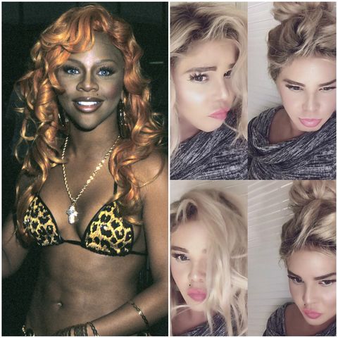 Lil Kim then and now