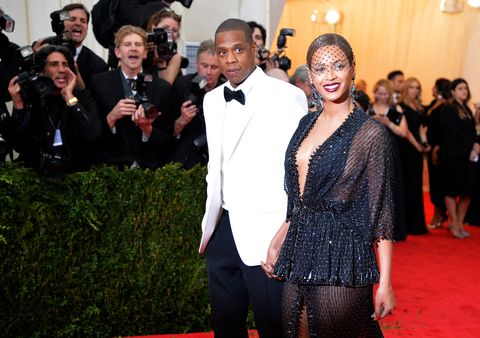 Jay Z and Beyonce attend the 'Charles James: Beyond Fashion' Costume Institute Gala at the Metropolitan Museum of Art on May 5, 2014 in New York City.