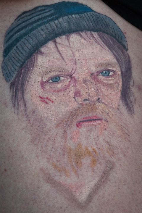 Drunk Student Gets Homeless Ian Beale Tattooed On Her Leg