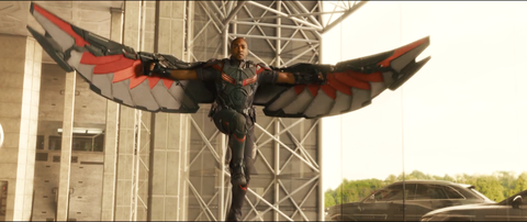 Anthony Mackie as Falcon in Avengers: Age of Ultron