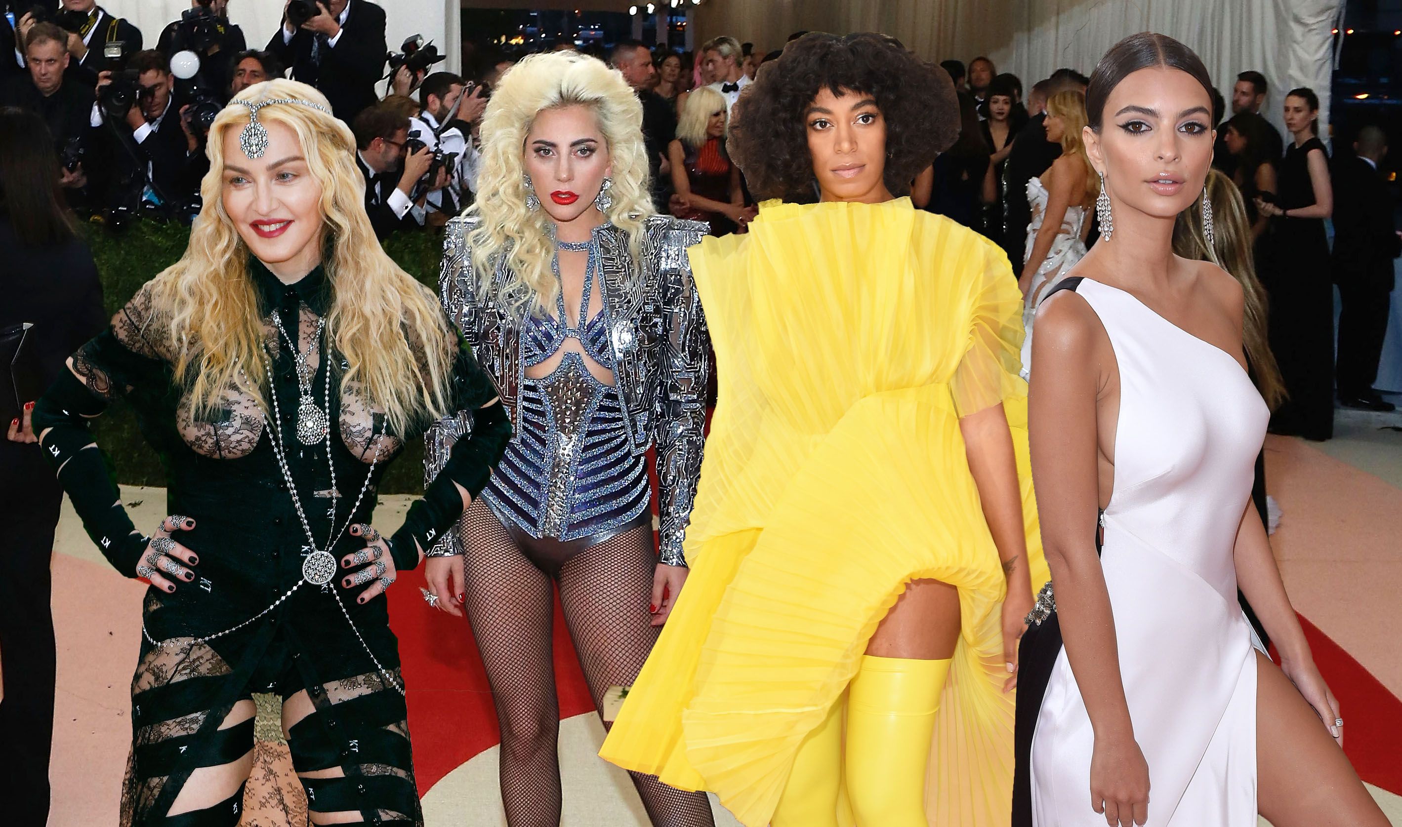 All the outfits that demanded attention at Met Gala 2016 From Claire Daness light-up dress to Madonnas nipples