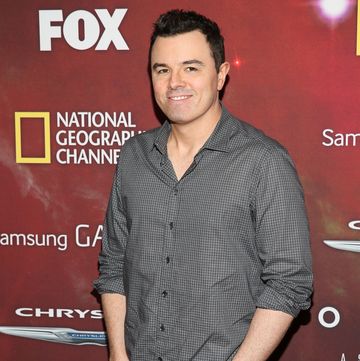 los angeles, ca   march 04 executive produceractor seth macfarlane attends the premiere of fox's 'cosmos a spacetime odyssey' at the greek theatre on march 4, 2014 in los angeles, california photo by imeh akpanudosengetty