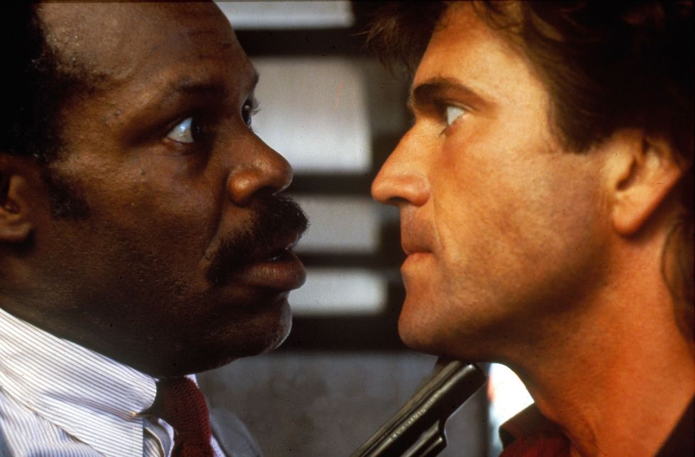 Lethal Weapon Film Still of and Mel Gibson