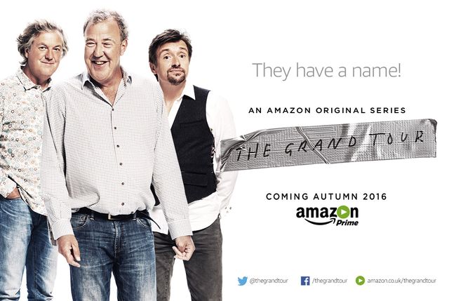 Jeremy Clarkson, Richard Hammond and James May - first image of The Grand Tour on Amazon Prime