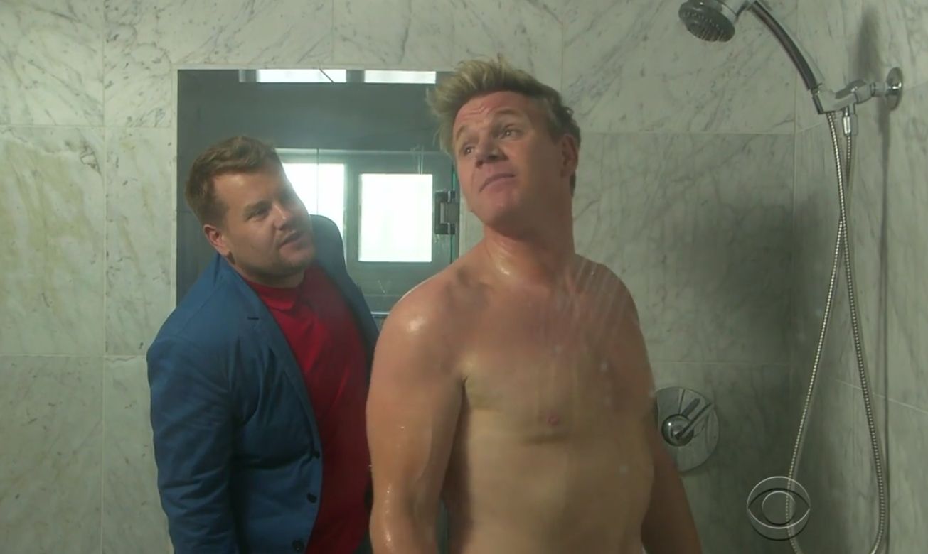 Gordon Ramsay and James Corden spoof Hotel Hell on The Late Late Show