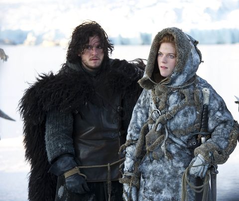 Jon Snow and Ygritte in Game of Thrones season 2