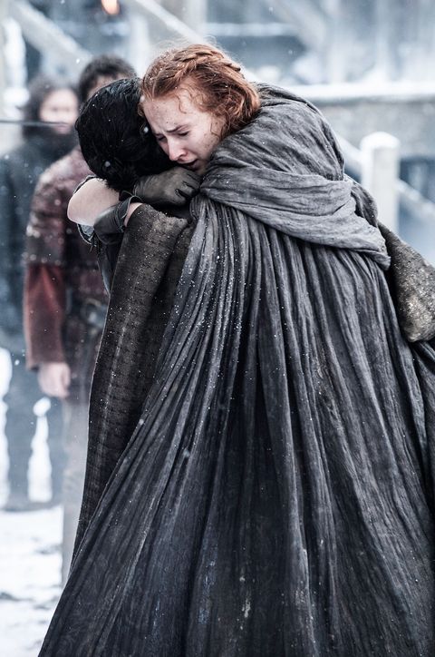Jon Snow and Sansa Stark in Game of Thrones s06e04