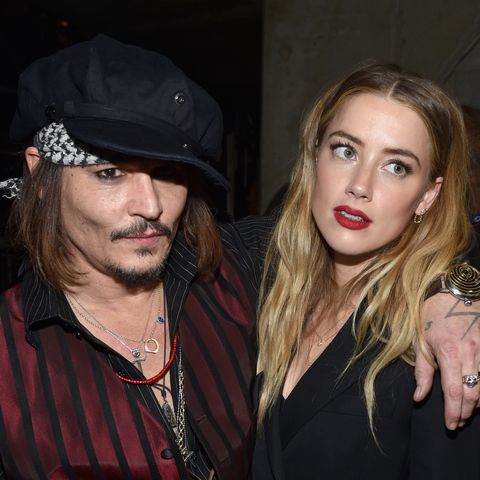 Johnny Depp, Amber Heard at the Grammy Awards