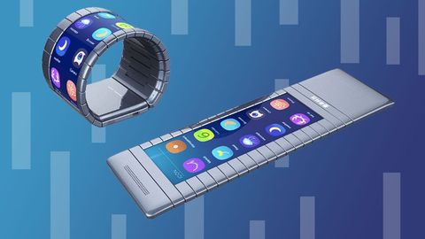 This flexible smartphone wraps around your wrist like an Apple Watch