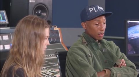 Student surprises Pharrell Williams with her music