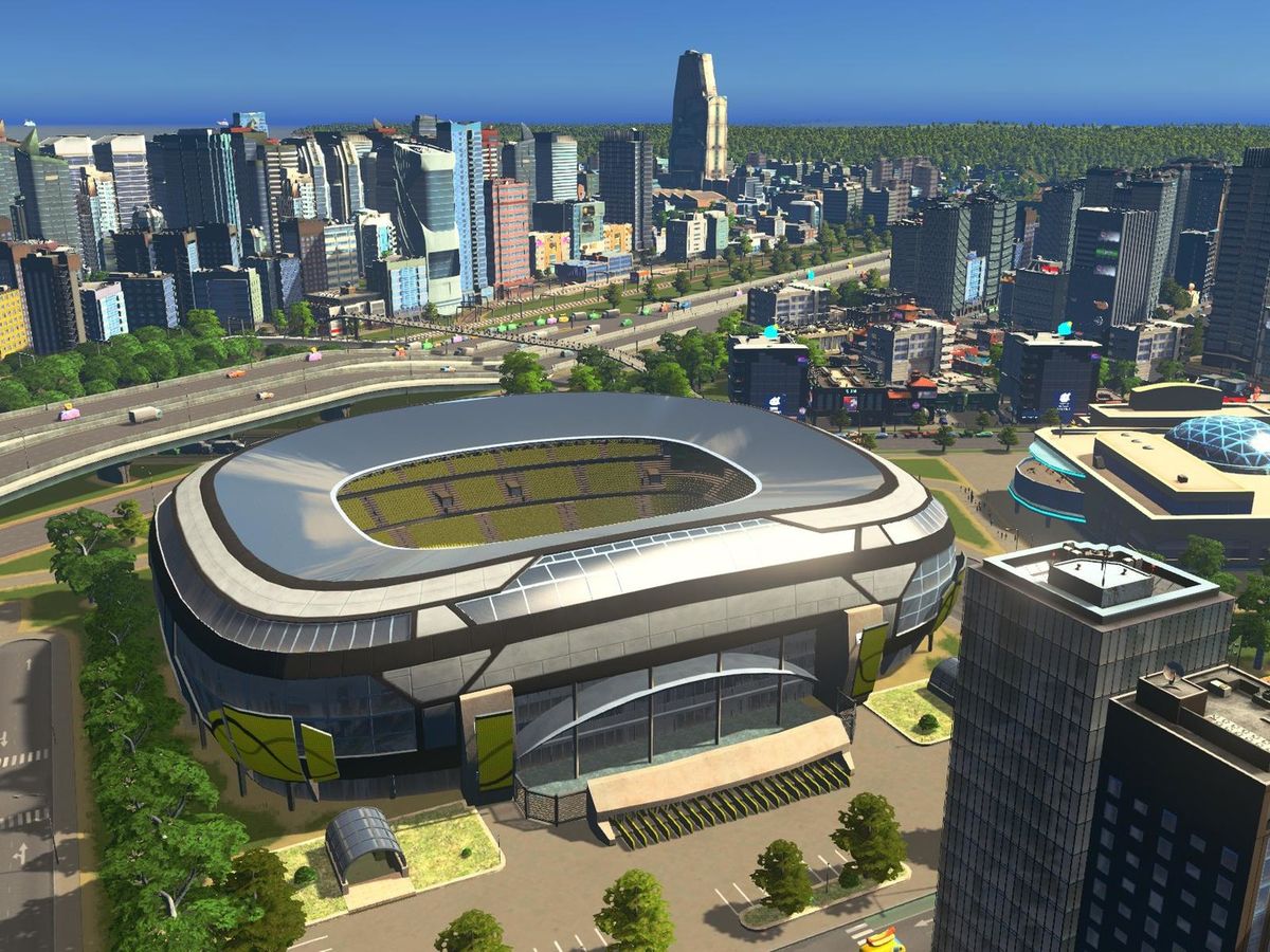 Cities Skylines now lets you build football stadiums