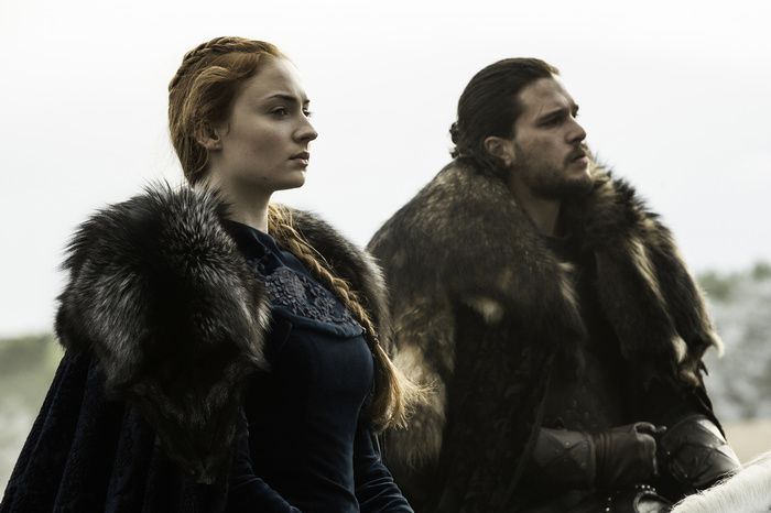 Game of Thrones s6e9: Sansa Stark and Jon Snow ride north