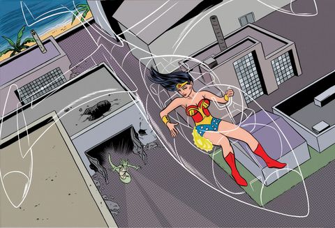 Wonder Woman's Invisible Jet Michael Allred