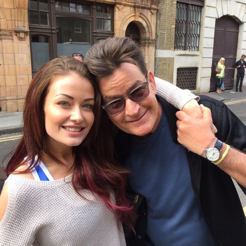 Charlie Sheen and Jess Impiazzi