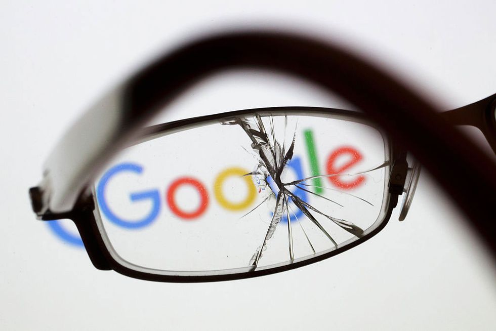 Google spying cracked lens