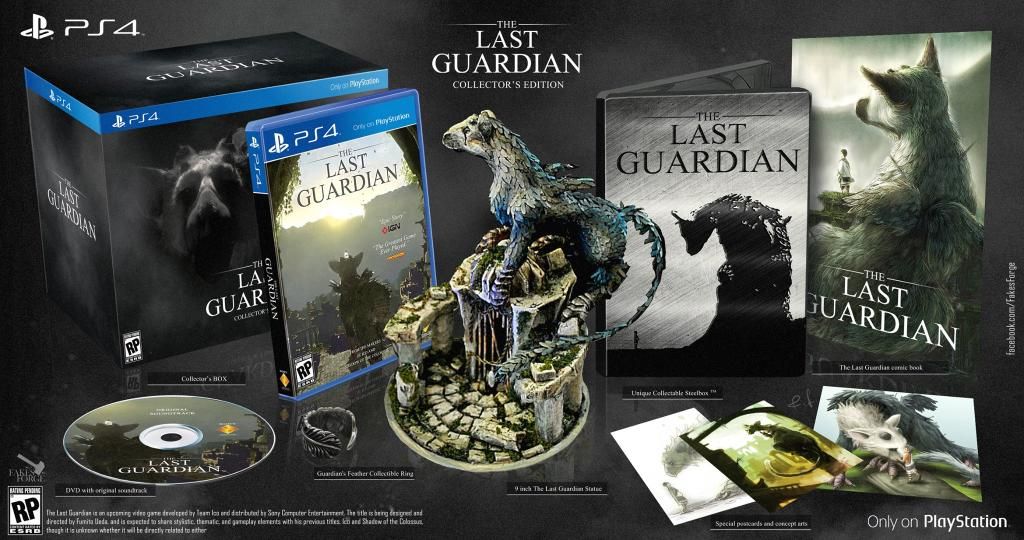 The Last Guardian Official Collectors Edition Trico Statue Figure NO GAME