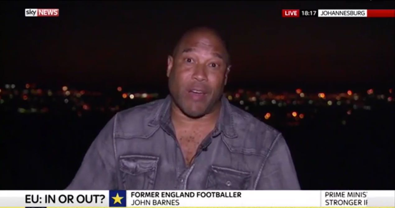 Watch John Barnes Phone Into Sky News To Deny Michael Gove