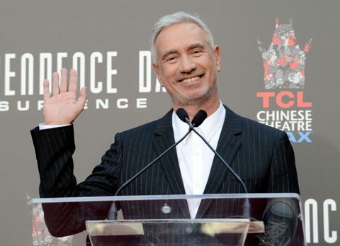 Director Roland Emmerich is inducted with his hands and feet in cement prior to the the Premiere Of 20th Century Fox's 'Independence Day: Resurgence' held at TCL Chinese Theatre on June 20, 2016 in Hollywood, California