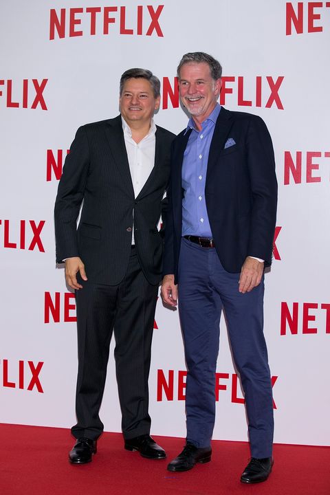 Ted Sarandos and Netflix co-founder and CEO Reed Hastings attend the '2016 Netflix Night In Seoul' at DDP on June 30, 2016 in Seoul, South Korea. (Photo by Han Myung-Gu/WireImage)