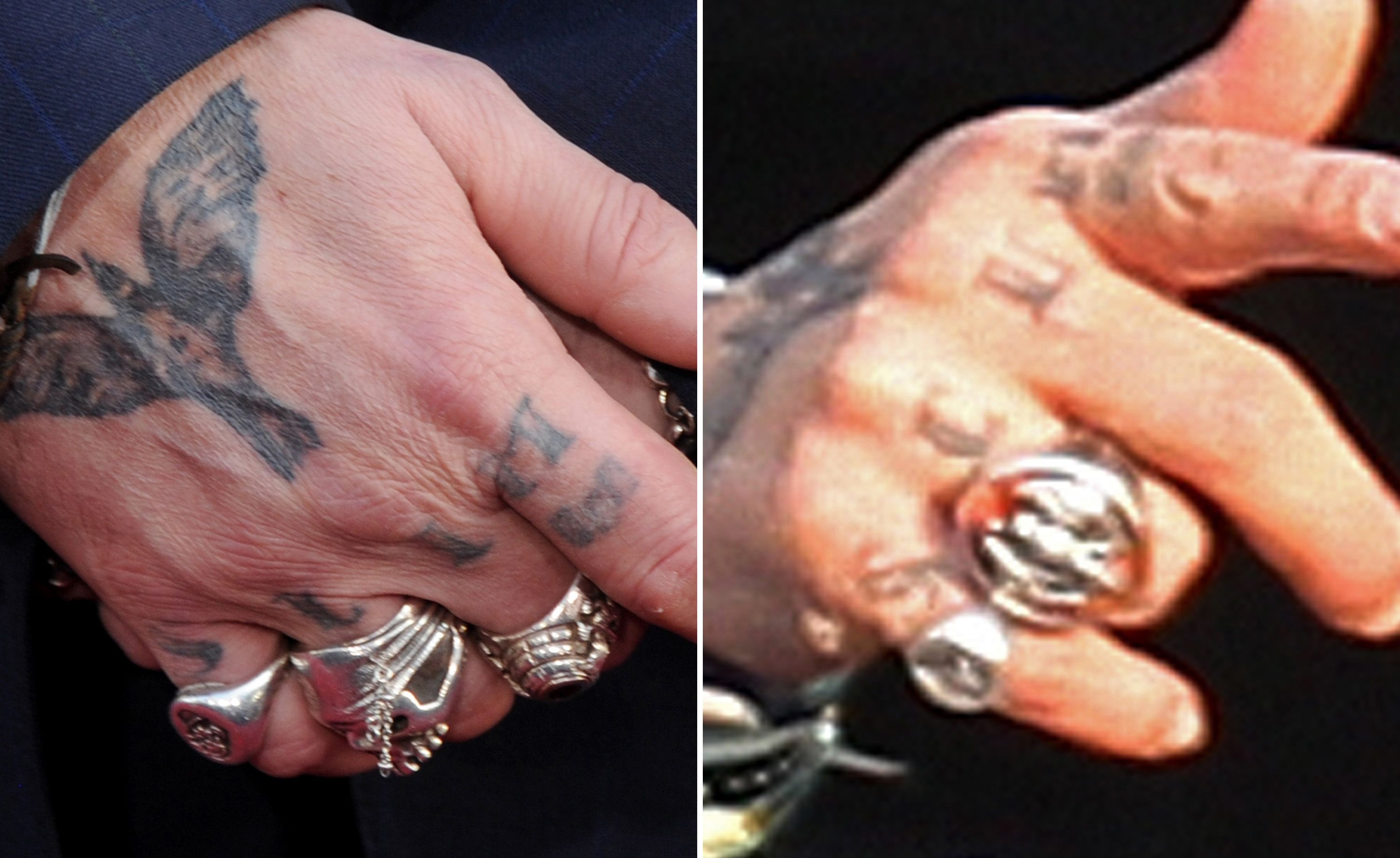 Johnny Depp has Amber Heardinspired tattoo reworked again  Daily Mail  Online