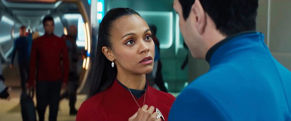 uhura and spock in star trek beyond