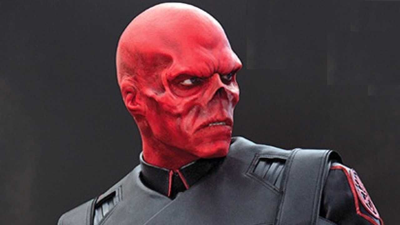 red skull marvel art