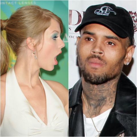 Chris Brown fumes at Taylor Swift after all the Kim and Kanye drama ...