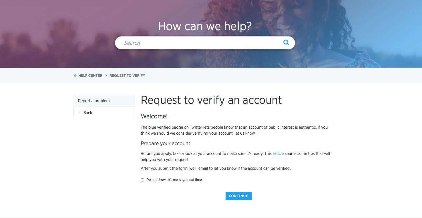 How to Verify Twitter Account