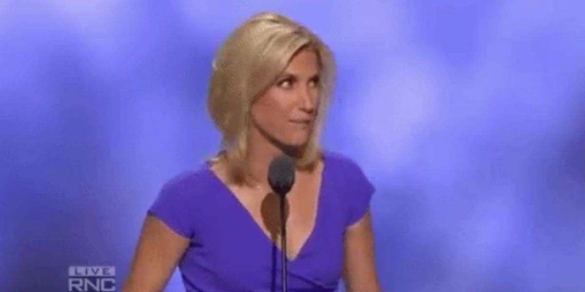 Did US talk show host Laura Ingraham just give Donald Trump a Nazi salute?