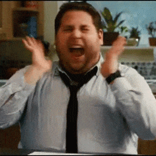 Excited - Jonah Hill Wolf of Wall Street