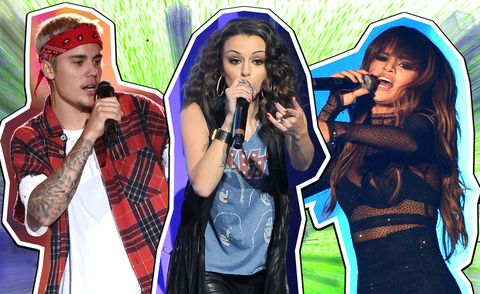 Justin Bieber, Cher Lloyd, Selena Gomez