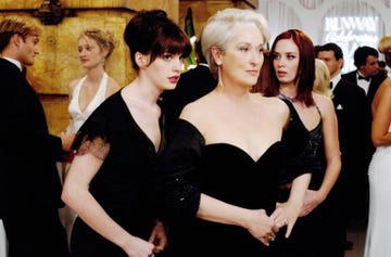 the devil wears prada's anne hathaway, meryl streep and emily blunt