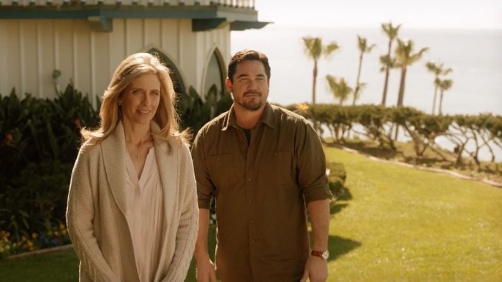 Helen Slater and Dean Cain in Supergirl