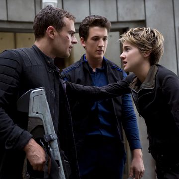 theo james, miles teller and shailene woodley in insurgent