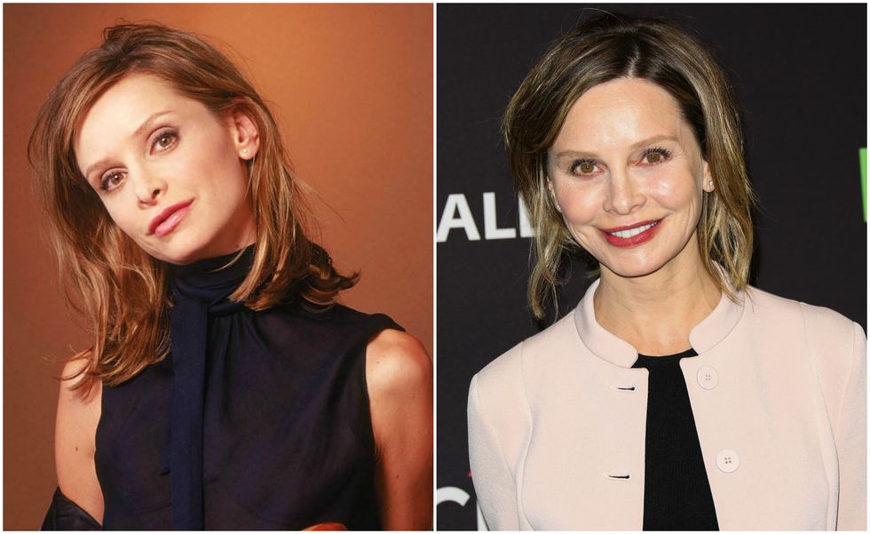 Calista Flockhart in Ally McBeal and now