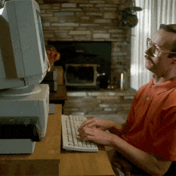 Computer typing GIF