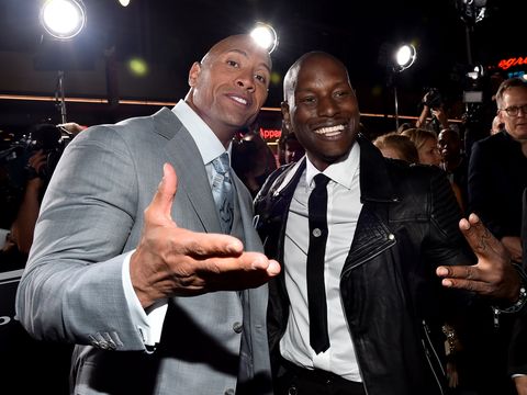 dwayne johnson and tyrese gibson