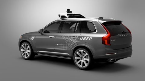 Uber self-driving Volvo