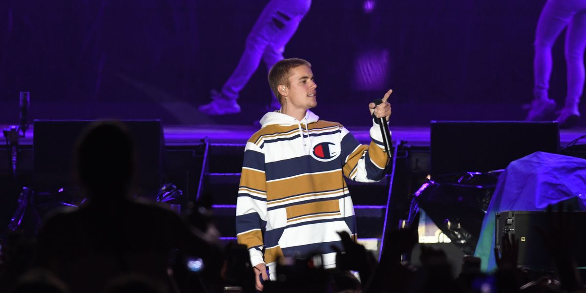 Justin Bieber proves to V Festival that even on a hangover he's one of