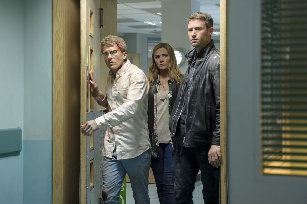 Ethan Hardy, Alicia Munroe and Caleb Knight in Casualty