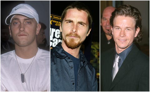 Eminem, Christian Bale and Mark Wahlberg circa '00s Eminem, Christian Bale and Mark Wahlberg circa '00s