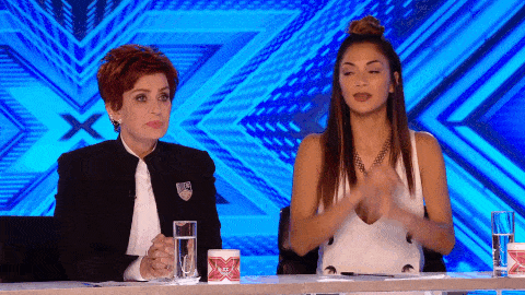 Sharon Osbourne and Nicole Scherzinger on The X Factor