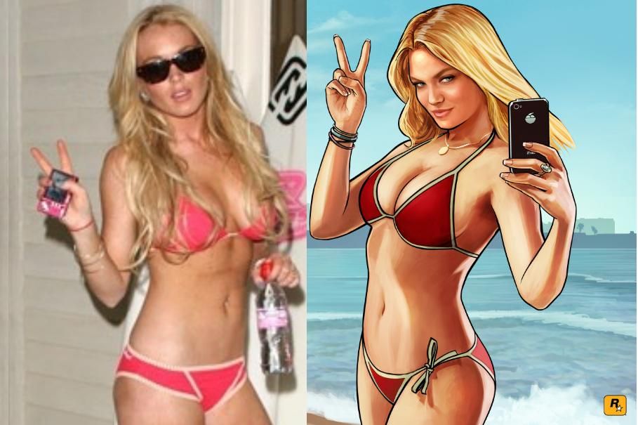 Lindsay Lohan vs GTA V