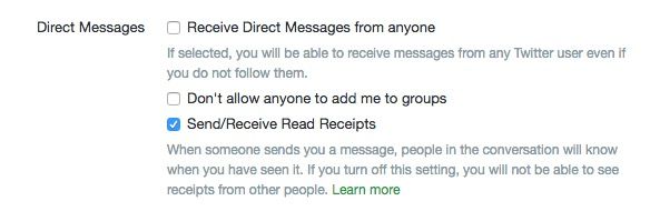 How to Turn Twitter Read Receipts on or Off