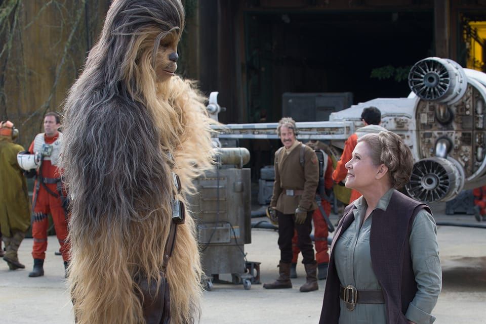 Leia and Chewbacca Star Wars: The Force Awakens