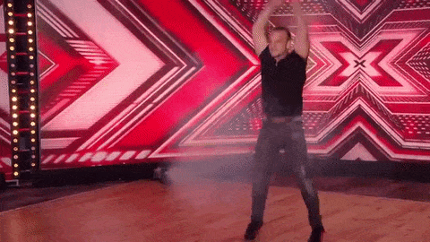 X Factor Beck Martin dancing gif